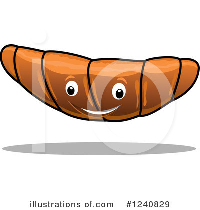 Royalty-Free (RF) Croissant Clipart Illustration by Vector Tradition SM - Stock Sample #1240829