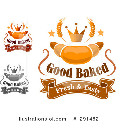 Royalty-Free (RF) Croissant Clipart Illustration by Vector Tradition SM - Stock Sample #1291482