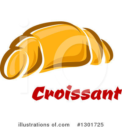 Royalty-Free (RF) Croissant Clipart Illustration by Vector Tradition SM - Stock Sample #1301725