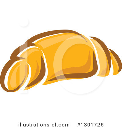Royalty-Free (RF) Croissant Clipart Illustration by Vector Tradition SM - Stock Sample #1301726