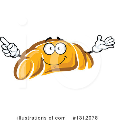 Royalty-Free (RF) Croissant Clipart Illustration by Vector Tradition SM - Stock Sample #1312078