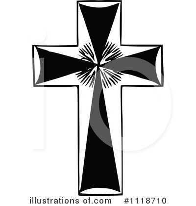 Royalty-Free (RF) Cross Clipart Illustration by Prawny Vintage - Stock Sample #1118710