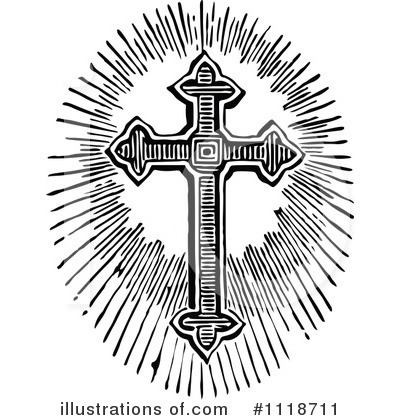 Royalty-Free (RF) Cross Clipart Illustration by Prawny Vintage - Stock Sample #1118711