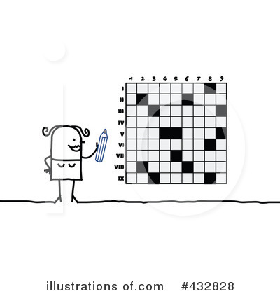 Royalty-Free (RF) Crossword Puzzle Clipart Illustration by NL shop - Stock Sample #432828