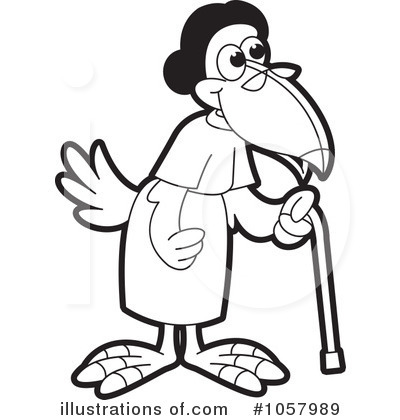 Royalty-Free (RF) Crow Clipart Illustration by Lal Perera - Stock Sample #1057989