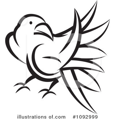 Royalty-Free (RF) Crow Clipart Illustration by Lal Perera - Stock Sample #1092999