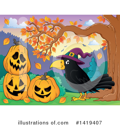 Crow Clipart #1419407 by visekart