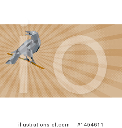 Royalty-Free (RF) Crow Clipart Illustration by patrimonio - Stock Sample #1454611