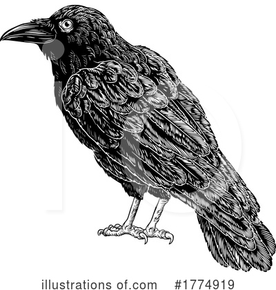 Royalty-Free (RF) Crow Clipart Illustration by AtStockIllustration - Stock Sample #1774919