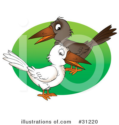 Royalty-Free (RF) Crow Clipart Illustration by Alex Bannykh - Stock Sample #31220