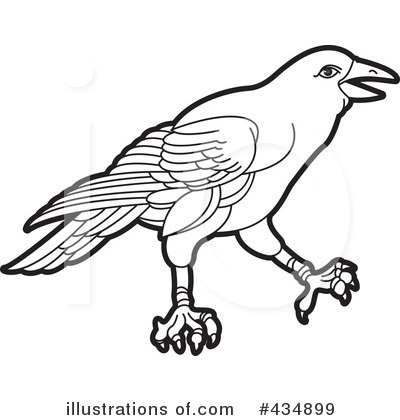 Royalty-Free (RF) Crow Clipart Illustration by Lal Perera - Stock Sample #434899