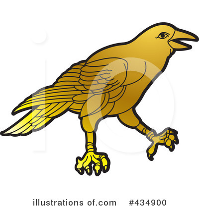 Royalty-Free (RF) Crow Clipart Illustration by Lal Perera - Stock Sample #434900