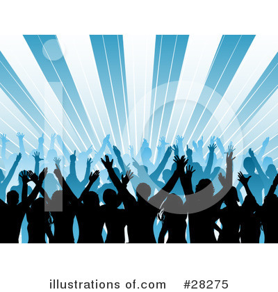 Royalty-Free (RF) Crowd Clipart Illustration by KJ Pargeter - Stock Sample #28275
