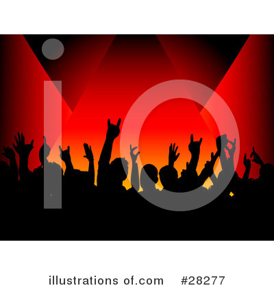 Royalty-Free (RF) Crowd Clipart Illustration by KJ Pargeter - Stock Sample #28277
