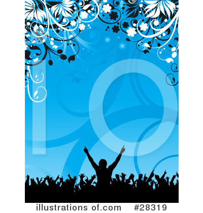 Royalty-Free (RF) Crowd Clipart Illustration by KJ Pargeter - Stock Sample #28319