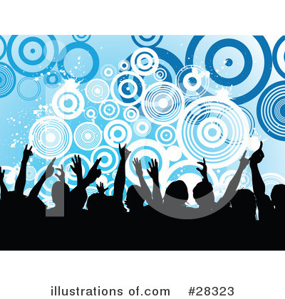 Royalty-Free (RF) Crowd Clipart Illustration by KJ Pargeter - Stock Sample #28323