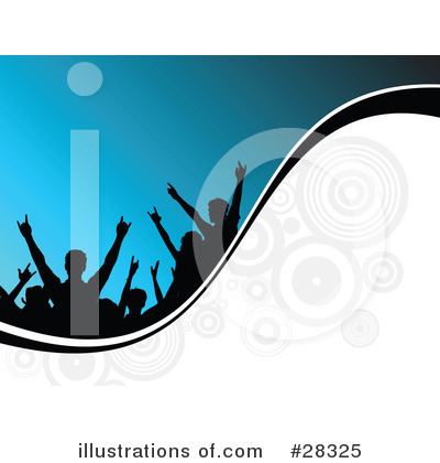 Royalty-Free (RF) Crowd Clipart Illustration by KJ Pargeter - Stock Sample #28325