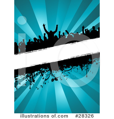 Royalty-Free (RF) Crowd Clipart Illustration by KJ Pargeter - Stock Sample #28326