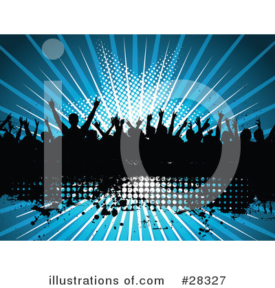 Royalty-Free (RF) Crowd Clipart Illustration by KJ Pargeter - Stock Sample #28327