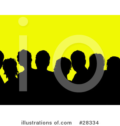 Royalty-Free (RF) Crowd Clipart Illustration by KJ Pargeter - Stock Sample #28334