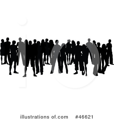 Royalty-Free (RF) Crowd Clipart Illustration by KJ Pargeter - Stock Sample #46621
