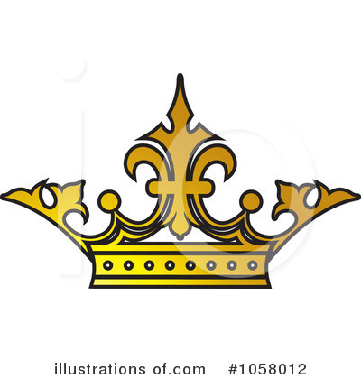 Royalty-Free (RF) Crown Clipart Illustration by Lal Perera - Stock Sample #1058012