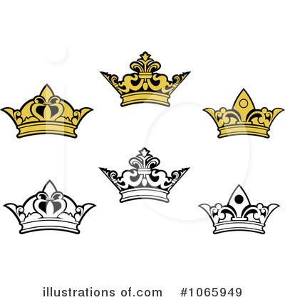 Royalty-Free (RF) Crown Clipart Illustration by Vector Tradition SM - Stock Sample #1065949