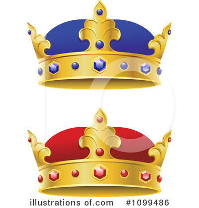 Royalty-Free (RF) Crown Clipart Illustration by Vector Tradition SM - Stock Sample #1099486