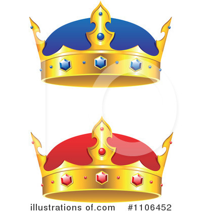 Royalty-Free (RF) Crown Clipart Illustration by Vector Tradition SM - Stock Sample #1106452