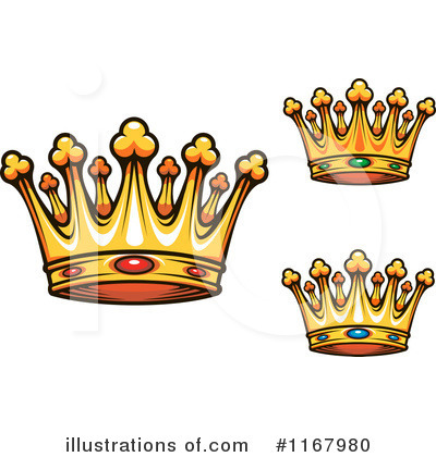 Royalty-Free (RF) Crown Clipart Illustration by Vector Tradition SM - Stock Sample #1167980