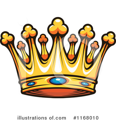 Royalty-Free (RF) Crown Clipart Illustration by Vector Tradition SM - Stock Sample #1168010