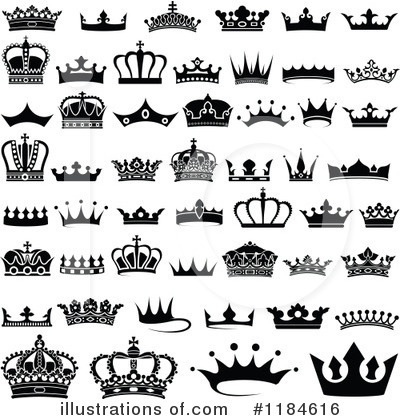 Royalty-Free (RF) Crown Clipart Illustration by dero - Stock Sample #1184616