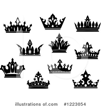 Royalty-Free (RF) Crown Clipart Illustration by Vector Tradition SM - Stock Sample #1223054