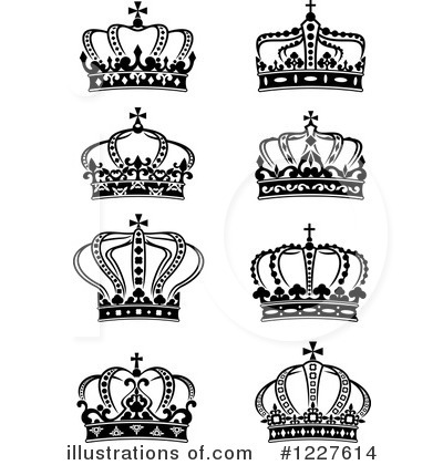 Royalty-Free (RF) Crown Clipart Illustration by Vector Tradition SM - Stock Sample #1227614