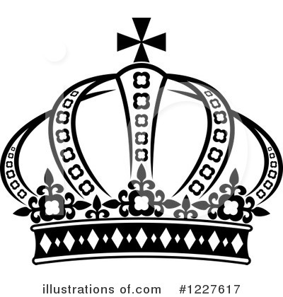 Royalty-Free (RF) Crown Clipart Illustration by Vector Tradition SM - Stock Sample #1227617