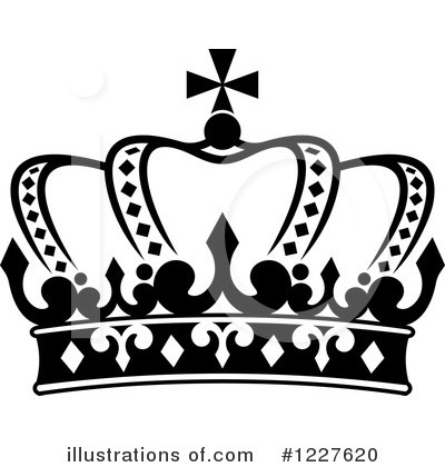 Royalty-Free (RF) Crown Clipart Illustration by Vector Tradition SM - Stock Sample #1227620