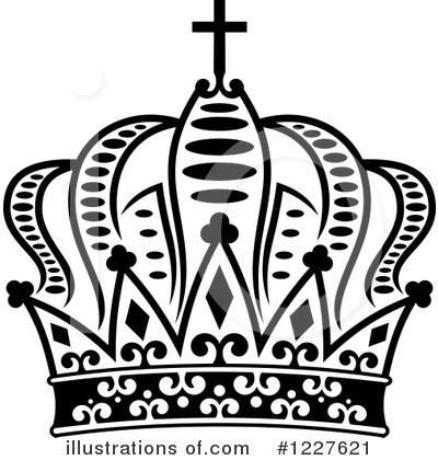 Royalty-Free (RF) Crown Clipart Illustration by Vector Tradition SM - Stock Sample #1227621