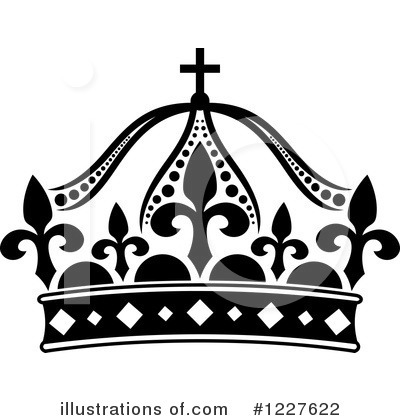 Royalty-Free (RF) Crown Clipart Illustration by Vector Tradition SM - Stock Sample #1227622