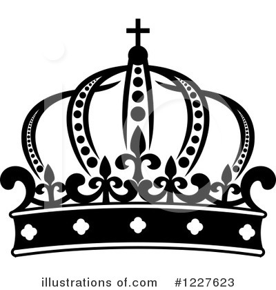 Royalty-Free (RF) Crown Clipart Illustration by Vector Tradition SM - Stock Sample #1227623