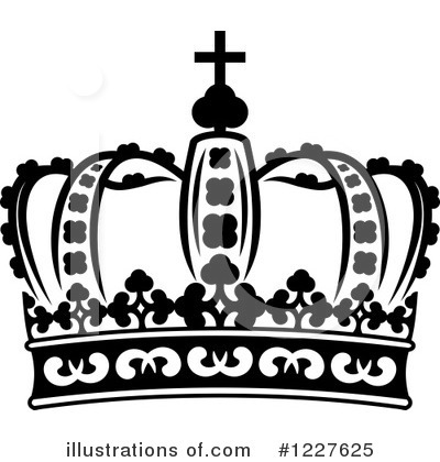 Royalty-Free (RF) Crown Clipart Illustration by Vector Tradition SM - Stock Sample #1227625