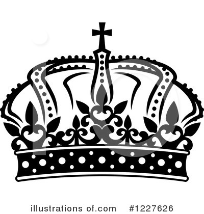 Royalty-Free (RF) Crown Clipart Illustration by Vector Tradition SM - Stock Sample #1227626