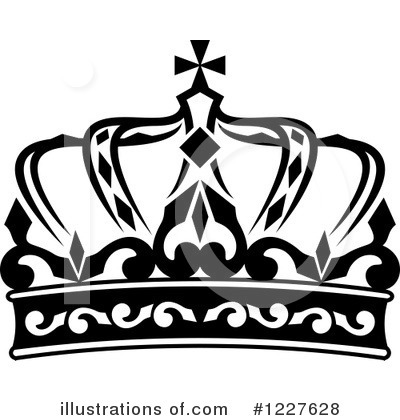 Royalty-Free (RF) Crown Clipart Illustration by Vector Tradition SM - Stock Sample #1227628