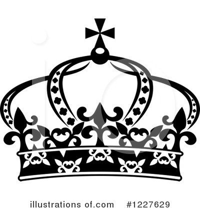Royalty-Free (RF) Crown Clipart Illustration by Vector Tradition SM - Stock Sample #1227629