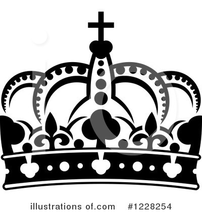 Royalty-Free (RF) Crown Clipart Illustration by Vector Tradition SM - Stock Sample #1228254