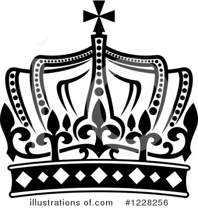 Royalty-Free (RF) Crown Clipart Illustration by Vector Tradition SM - Stock Sample #1228256