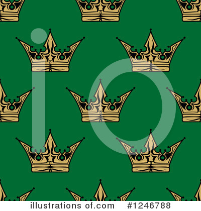 Royalty-Free (RF) Crown Clipart Illustration by Vector Tradition SM - Stock Sample #1246788