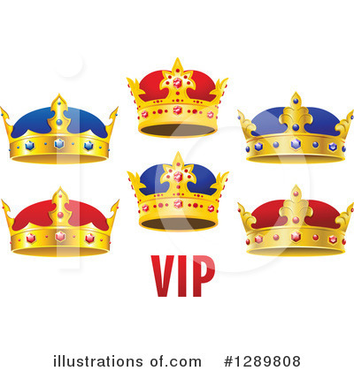 Royalty-Free (RF) Crown Clipart Illustration by Vector Tradition SM - Stock Sample #1289808
