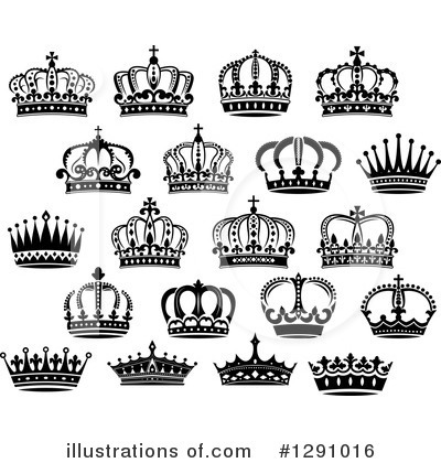 Royalty-Free (RF) Crown Clipart Illustration by Vector Tradition SM - Stock Sample #1291016