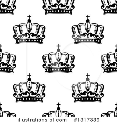 Royalty-Free (RF) Crown Clipart Illustration by Vector Tradition SM - Stock Sample #1317339