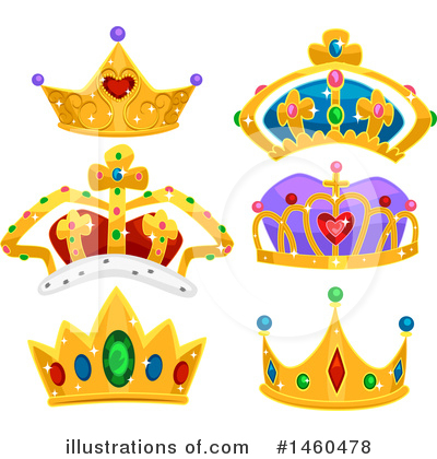 Royalty-Free (RF) Crown Clipart Illustration by BNP Design Studio - Stock Sample #1460478